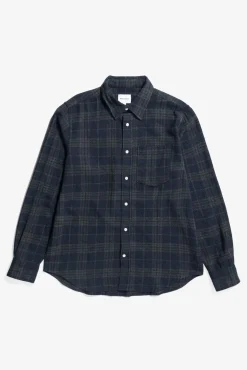 Algot Relaxed Wool Check Shirt>Norse Projects Sale