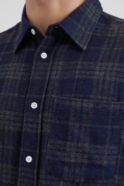 Algot Relaxed Wool Check Shirt><noscript><img width=