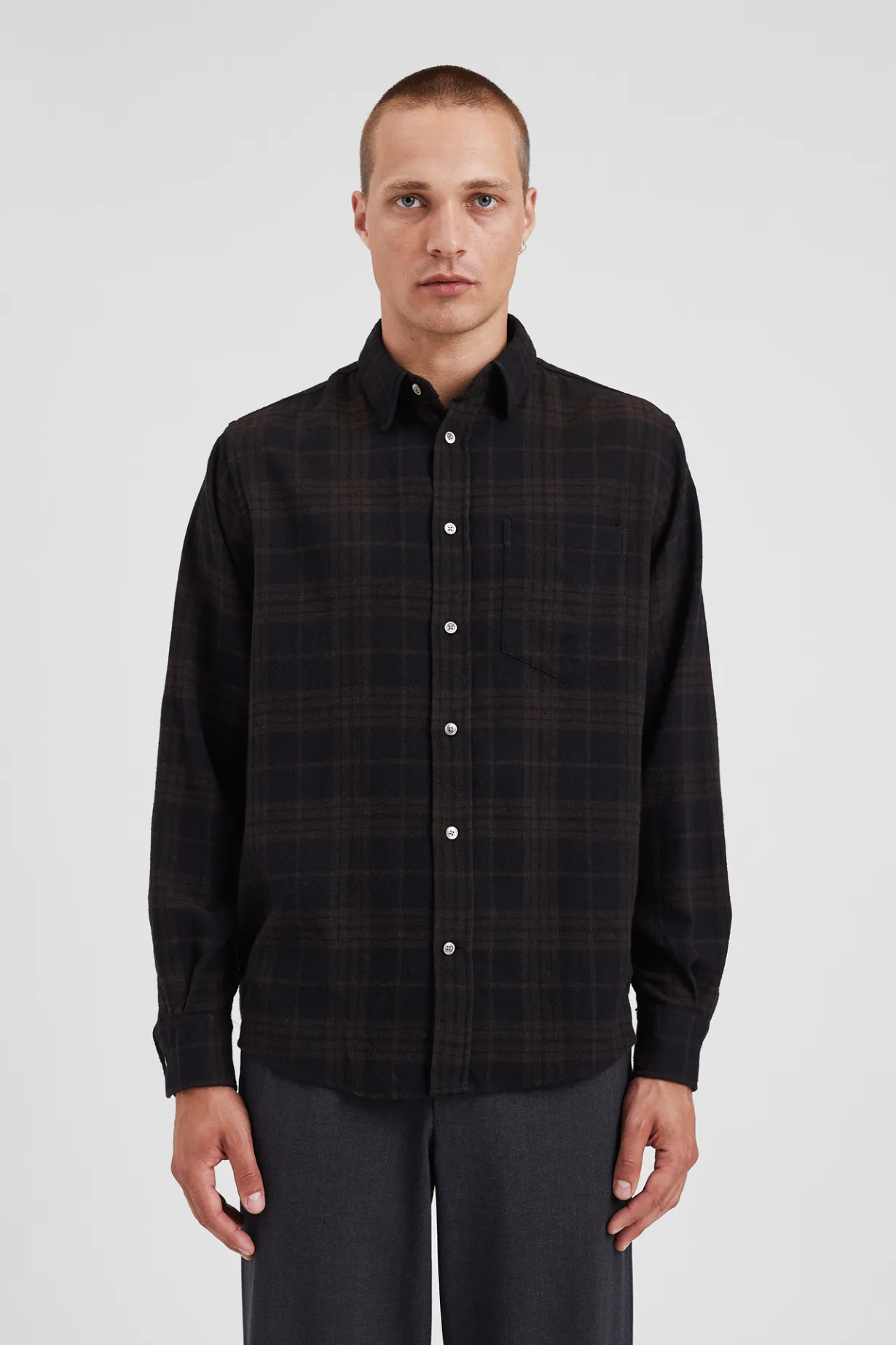 Algot Relaxed Wool Check Shirt>Norse Projects Outlet
