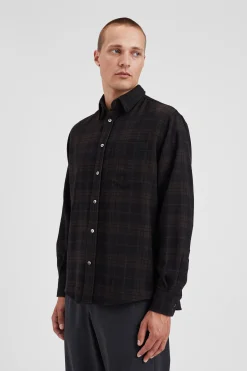 Algot Relaxed Wool Check Shirt><noscript><img width=