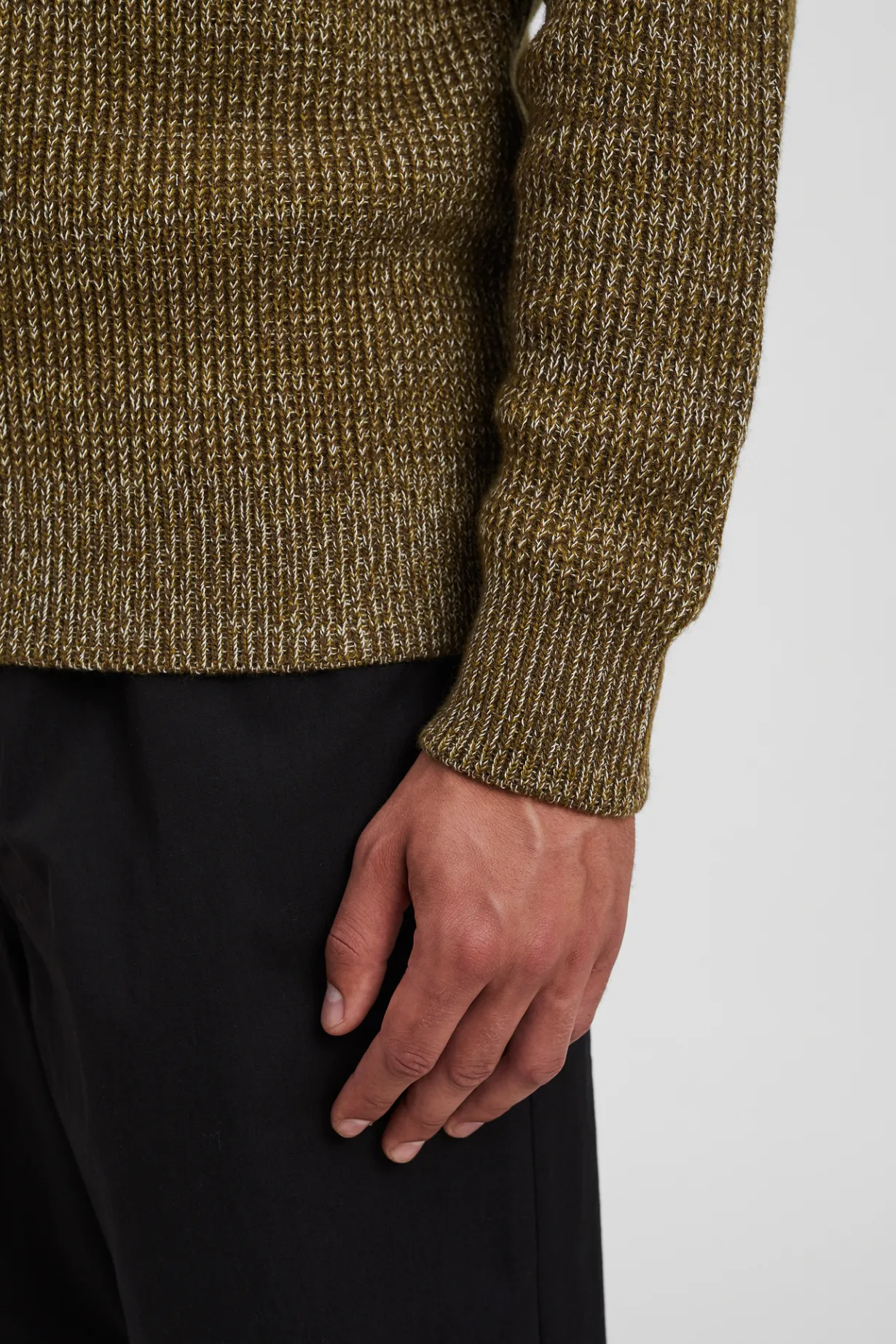 Hagen Wool Cotton Rib Full Zip Jacket>Norse Projects Sale