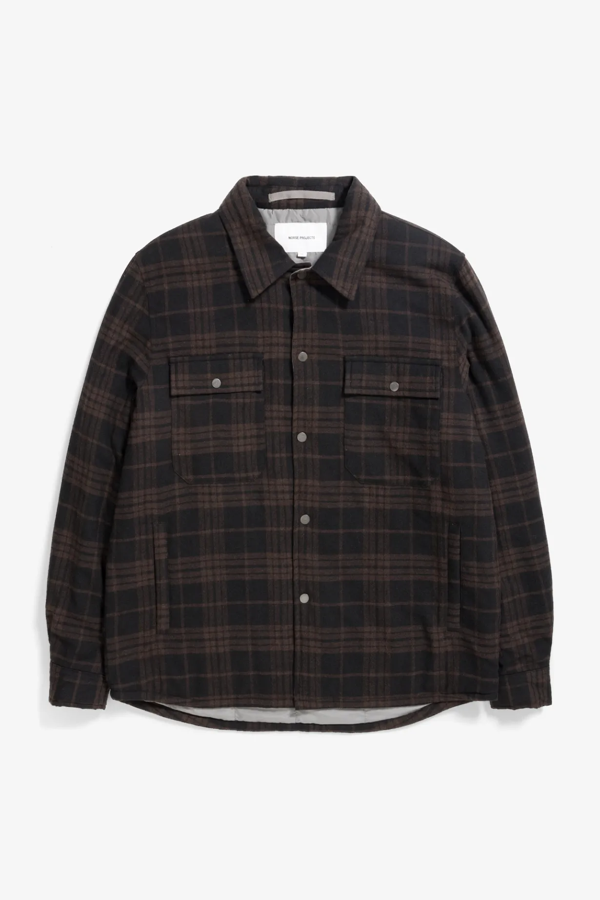 Hjalmer Insulated Wool Check Overshirt>Norse Projects New