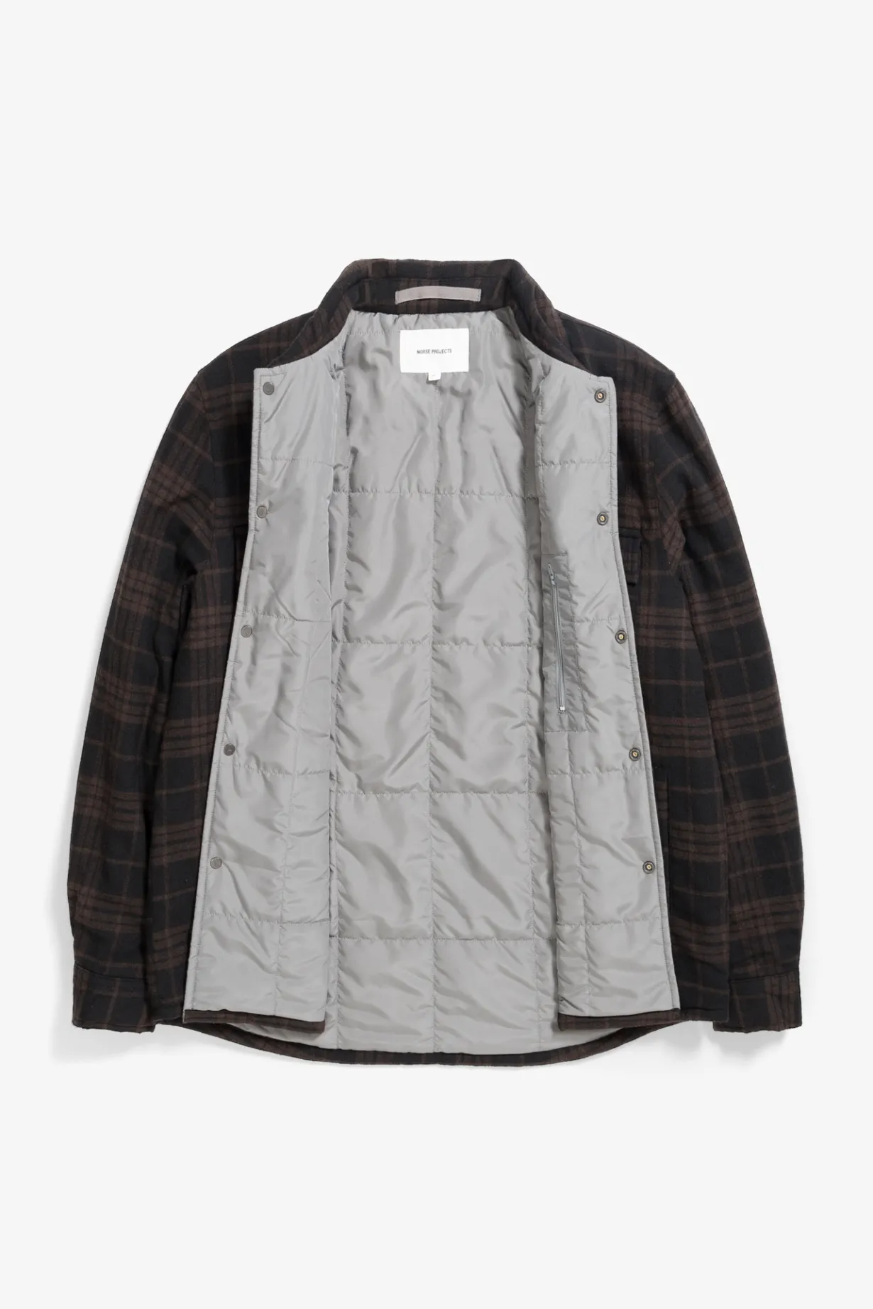 Hjalmer Insulated Wool Check Overshirt>Norse Projects New