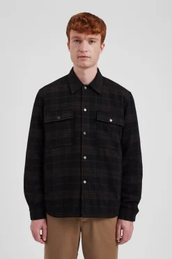 Hjalmer Insulated Wool Check Overshirt><noscript><img width=