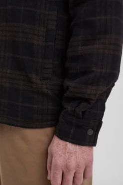 Hjalmer Insulated Wool Check Overshirt><noscript><img width=