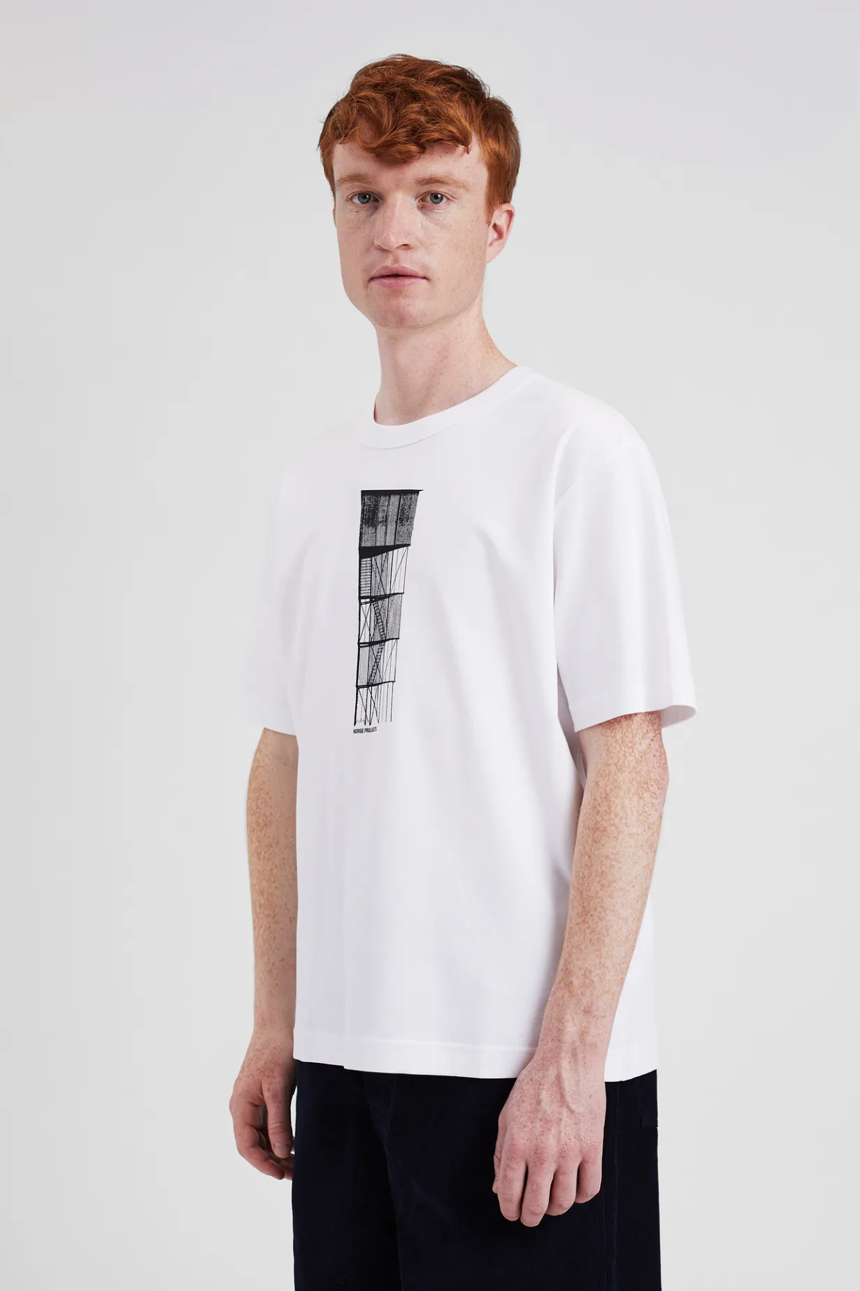 Holger Organic Interlock Tower Print T-Shirt>Norse Projects Best