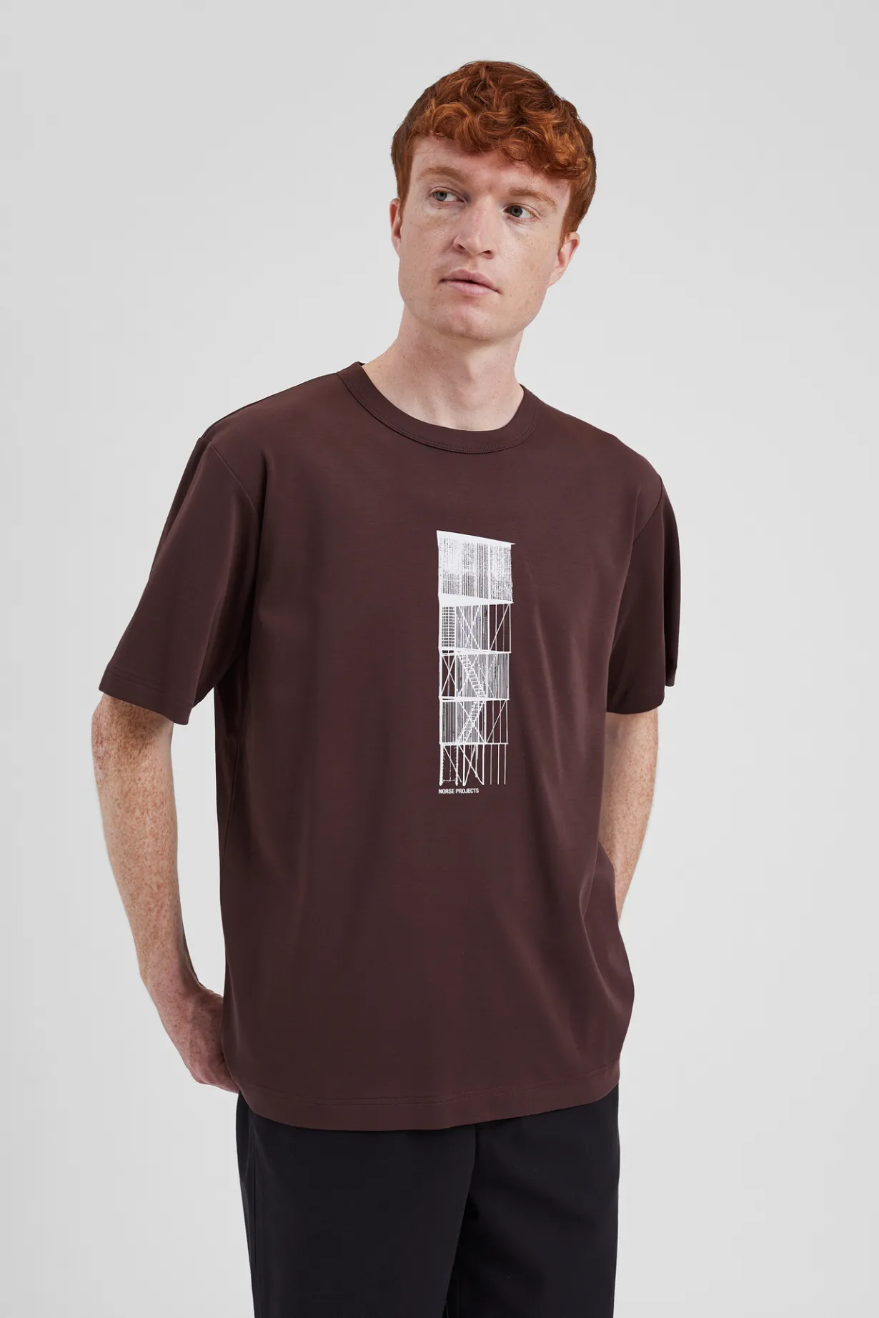 Holger Organic Interlock Tower Print T-Shirt>Norse Projects Hot