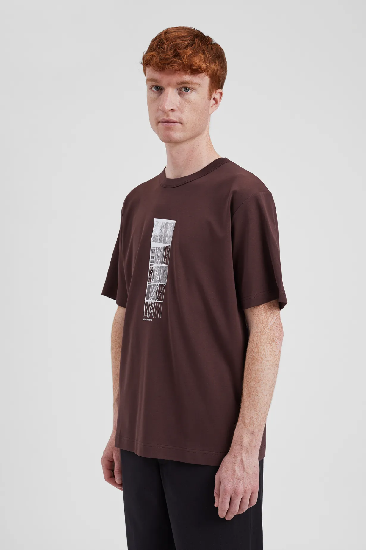 Holger Organic Interlock Tower Print T-Shirt>Norse Projects Hot