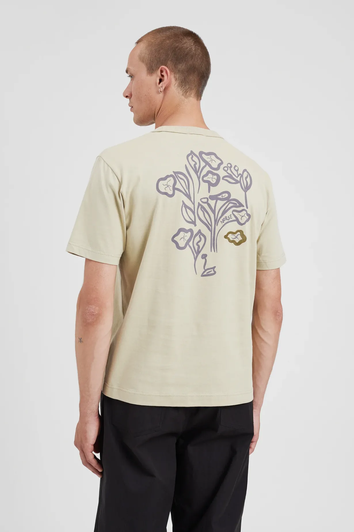 Holger Organic Poppy T-Shirt>Norse Projects Online