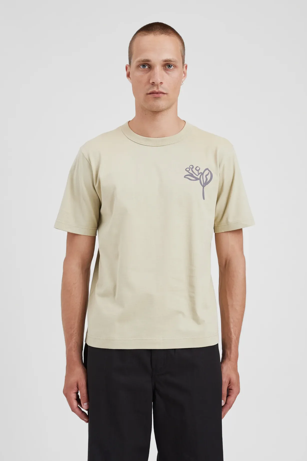 Holger Organic Poppy T-Shirt>Norse Projects Online