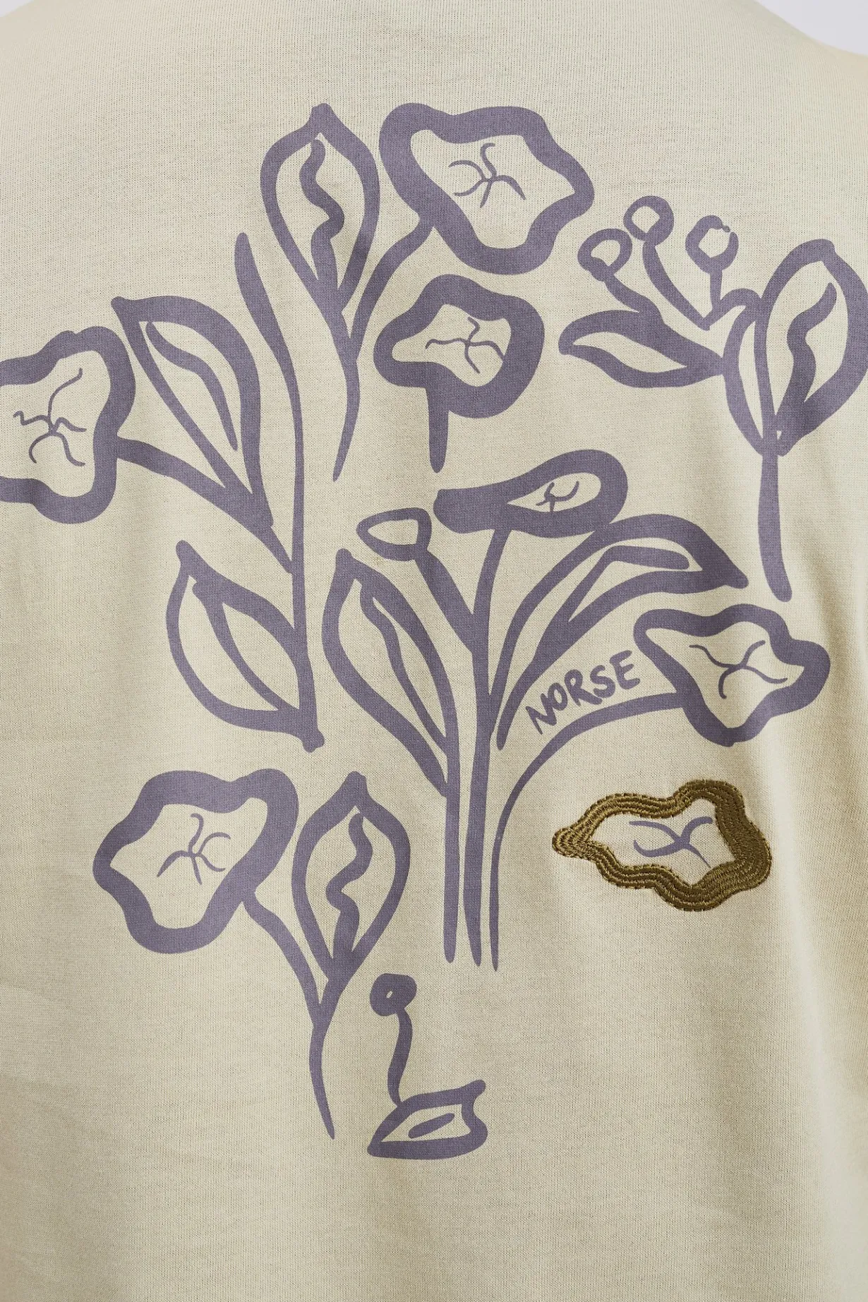Holger Organic Poppy T-Shirt>Norse Projects Online