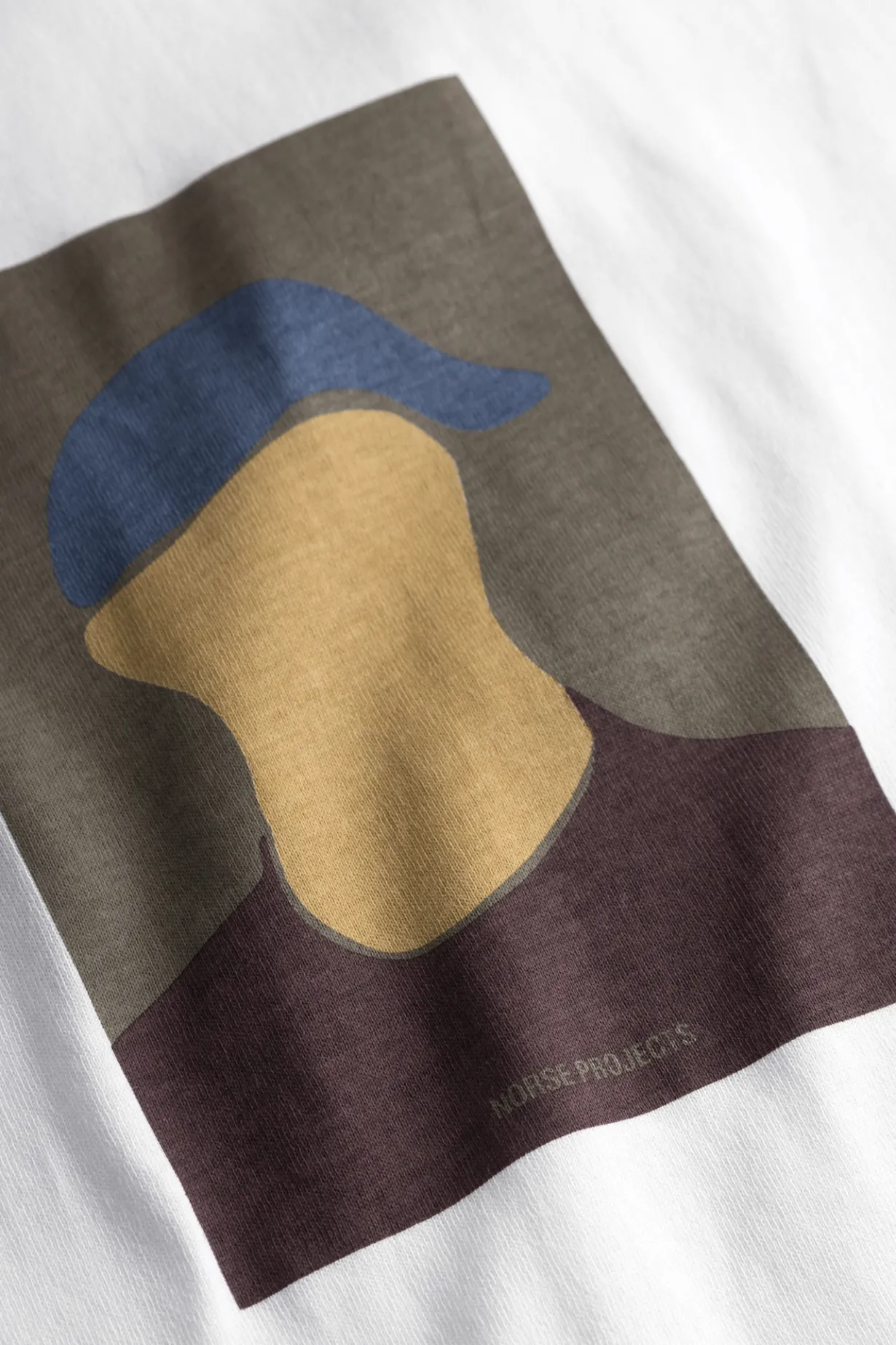 Johannes Organic Cap Print T-shirt>Norse Projects Outlet