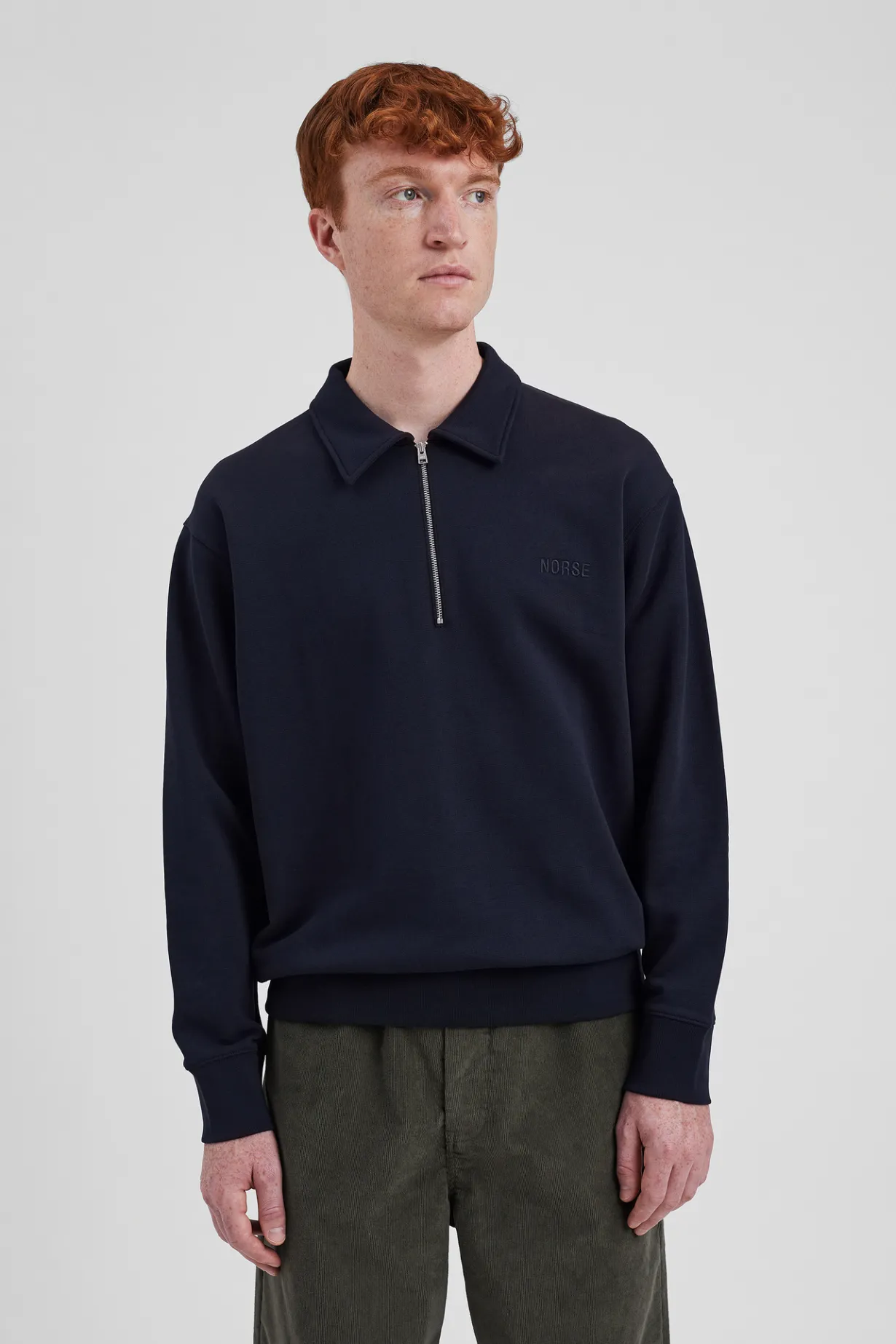 Ketel Relaxed Organic NORSE Logo Half Zip>Norse Projects