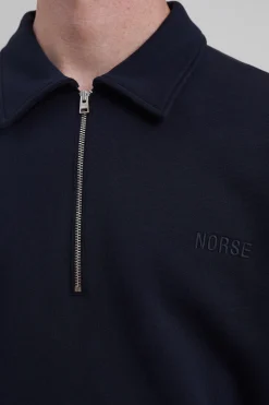 Ketel Relaxed Organic NORSE Logo Half Zip><noscript><img width=