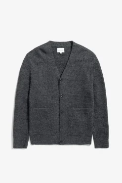 Loki Wool Cotton Rib Cardigan>Norse Projects