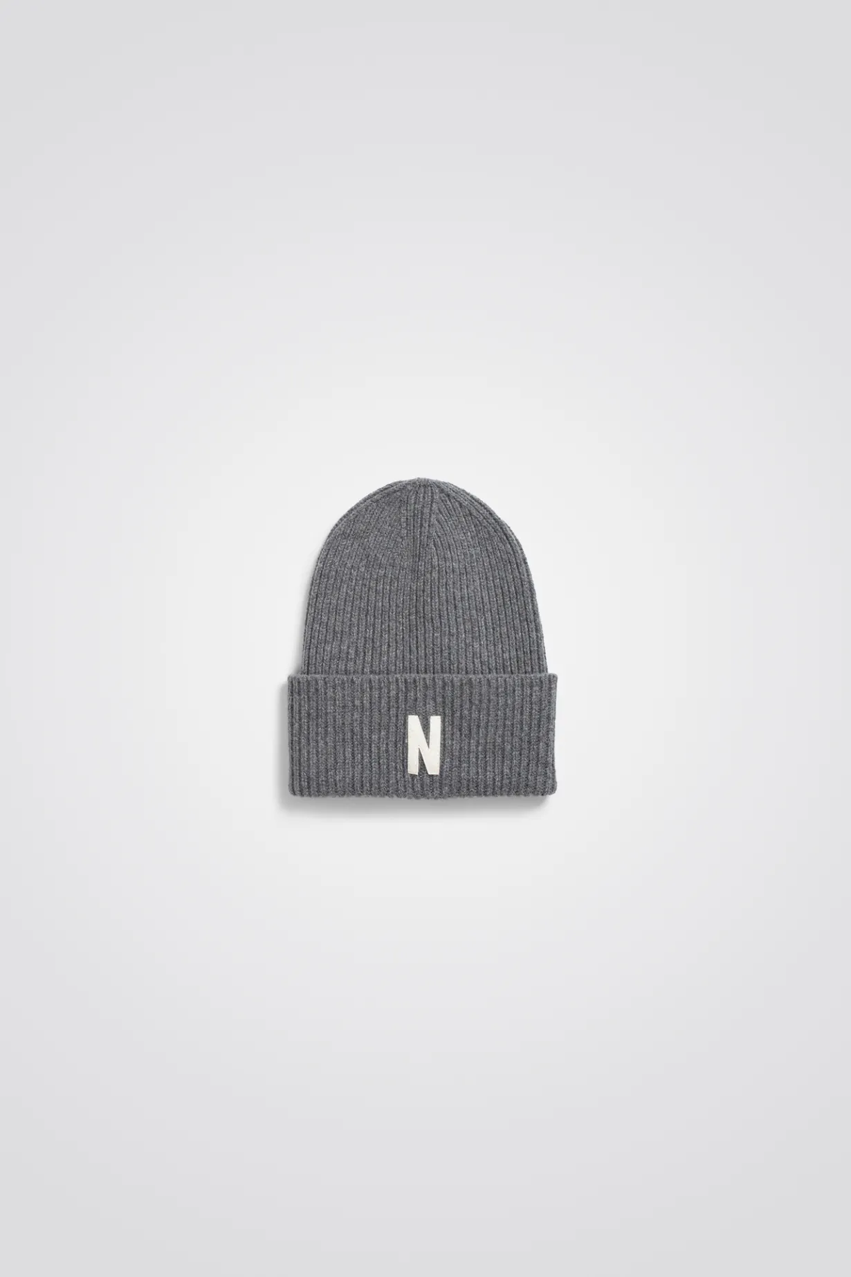 Merino Lambswool Rib N Logo Beanie>Norse Projects Best