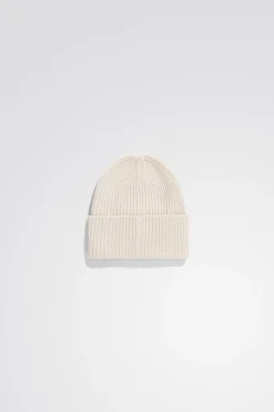 Merino Lambswool Rib N Logo Beanie>Norse Projects New