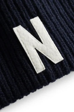 Merino Lambswool Rib N Logo Beanie><noscript><img width=