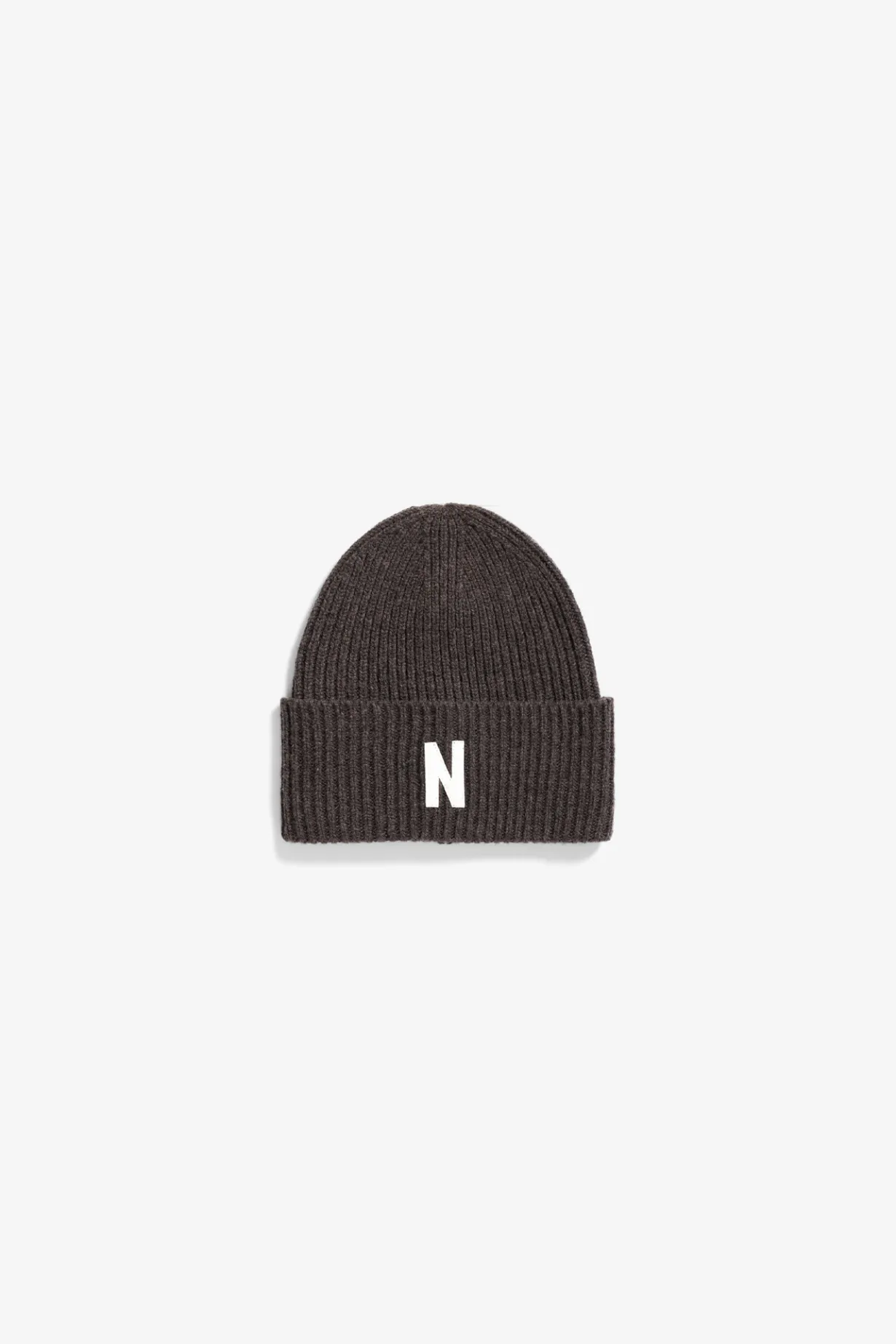 Merino Lambswool Rib N Logo Beanie>Norse Projects Best