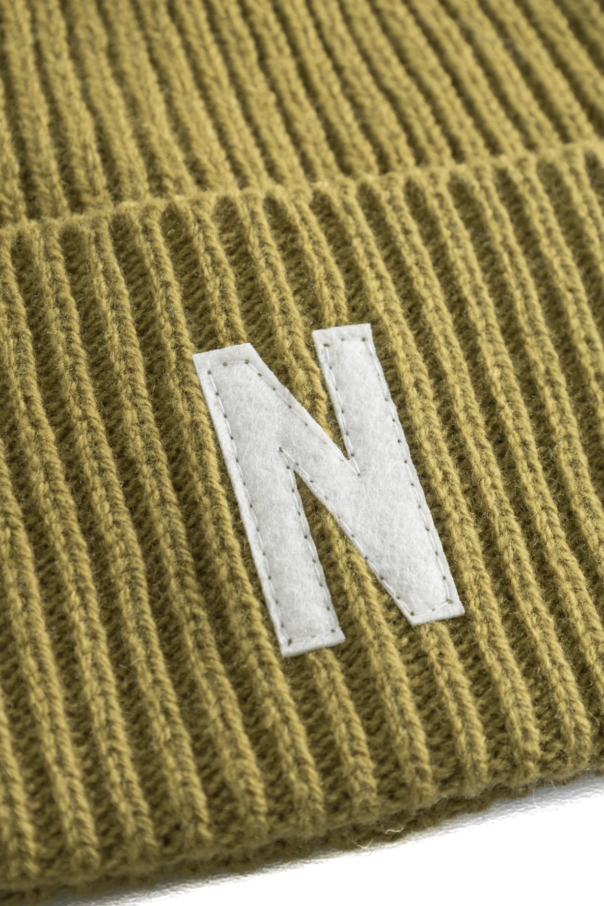 Merino Lambswool Rib N Logo Beanie>Norse Projects Best