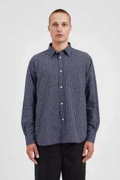 Mo Check Oversized Shirt><noscript><img width=