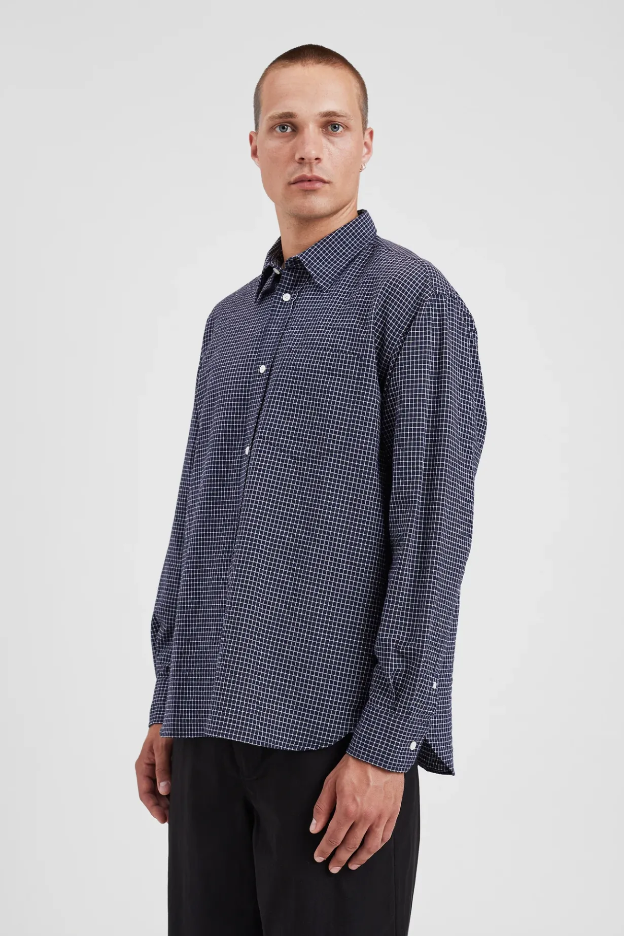 Mo Check Oversized Shirt>Norse Projects Sale