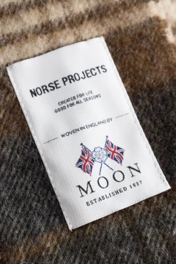 Moon Checked Merino Lambswool Scarf><noscript><img width=
