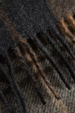 Moon Checked Merino Lambswool Scarf><noscript><img width=