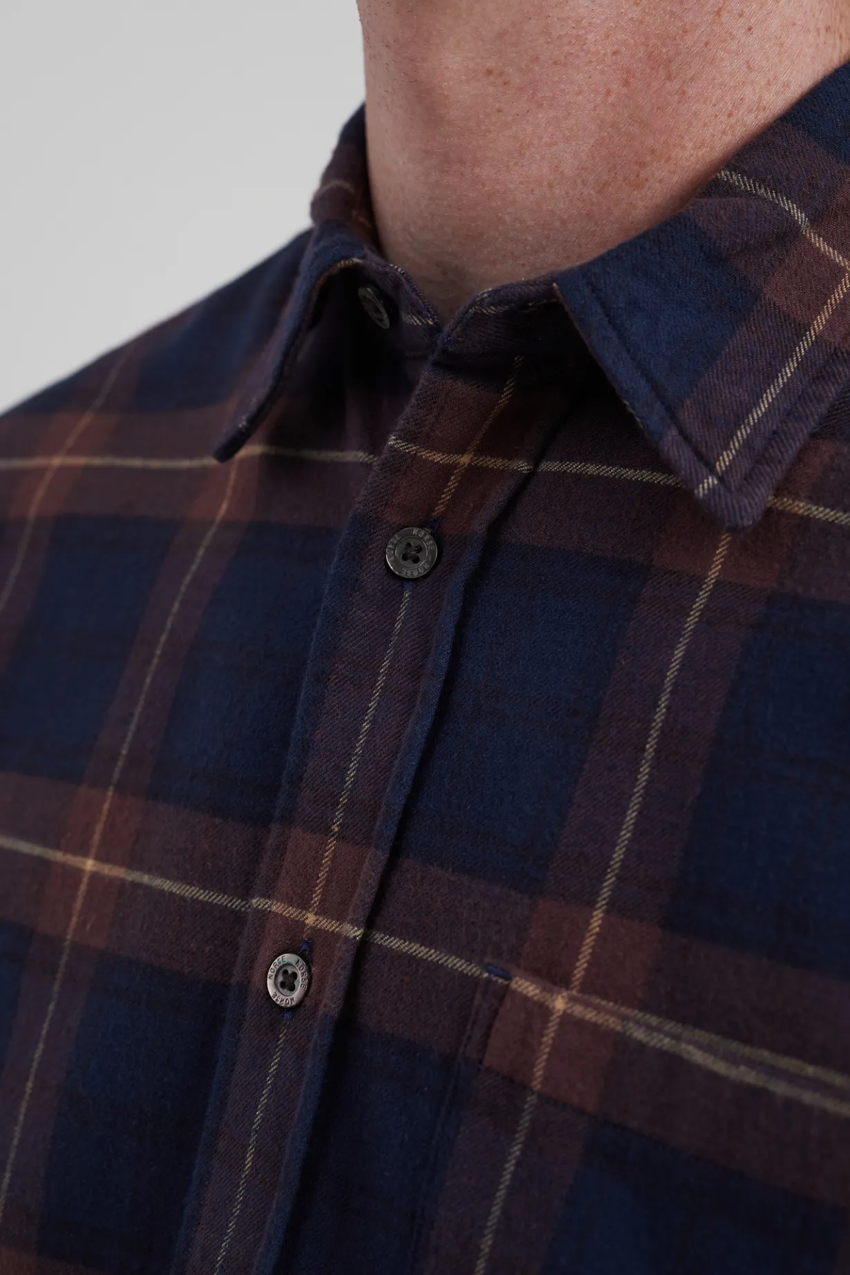Osvald Flannel Check Shirt>Norse Projects Clearance