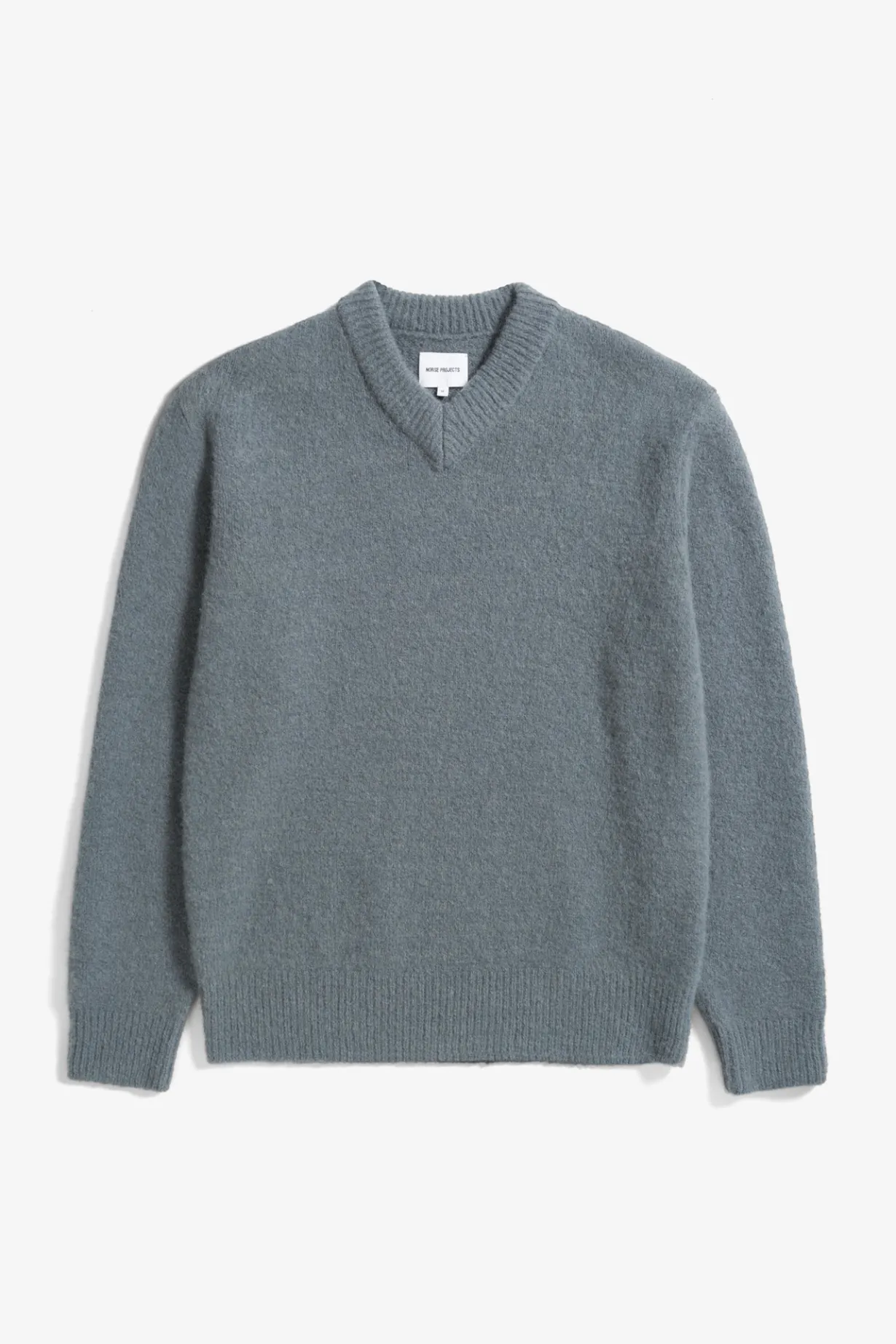 Rasmus Relaxed Brushed V-Neck Sweater>Norse Projects Clearance