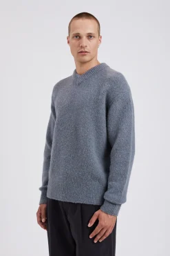 Rasmus Relaxed Brushed V-Neck Sweater><noscript><img width=