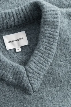 Rasmus Relaxed Brushed V-Neck Sweater><noscript><img width=