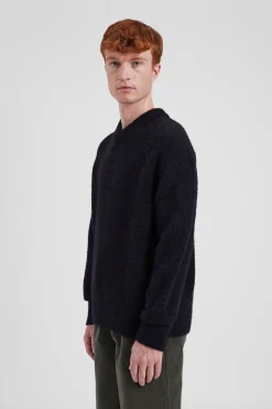 Rasmus Relaxed Brushed V-Neck Sweater><noscript><img width=
