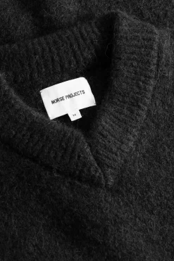 Rasmus Relaxed Brushed V-Neck Sweater><noscript><img width=