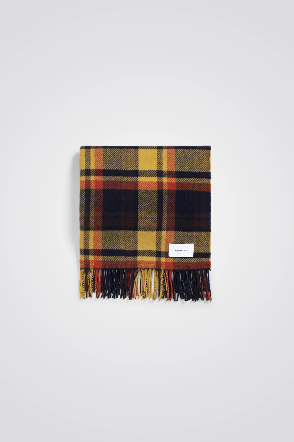 Virgin Wool Checked Scarf>Norse Projects Outlet