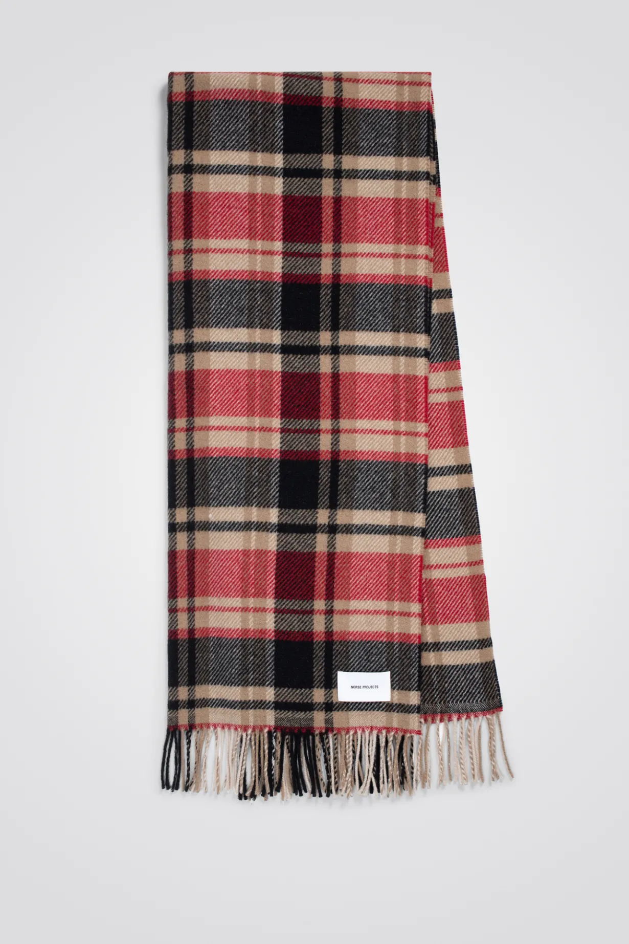 Virgin Wool Checked Scarf>Norse Projects Outlet