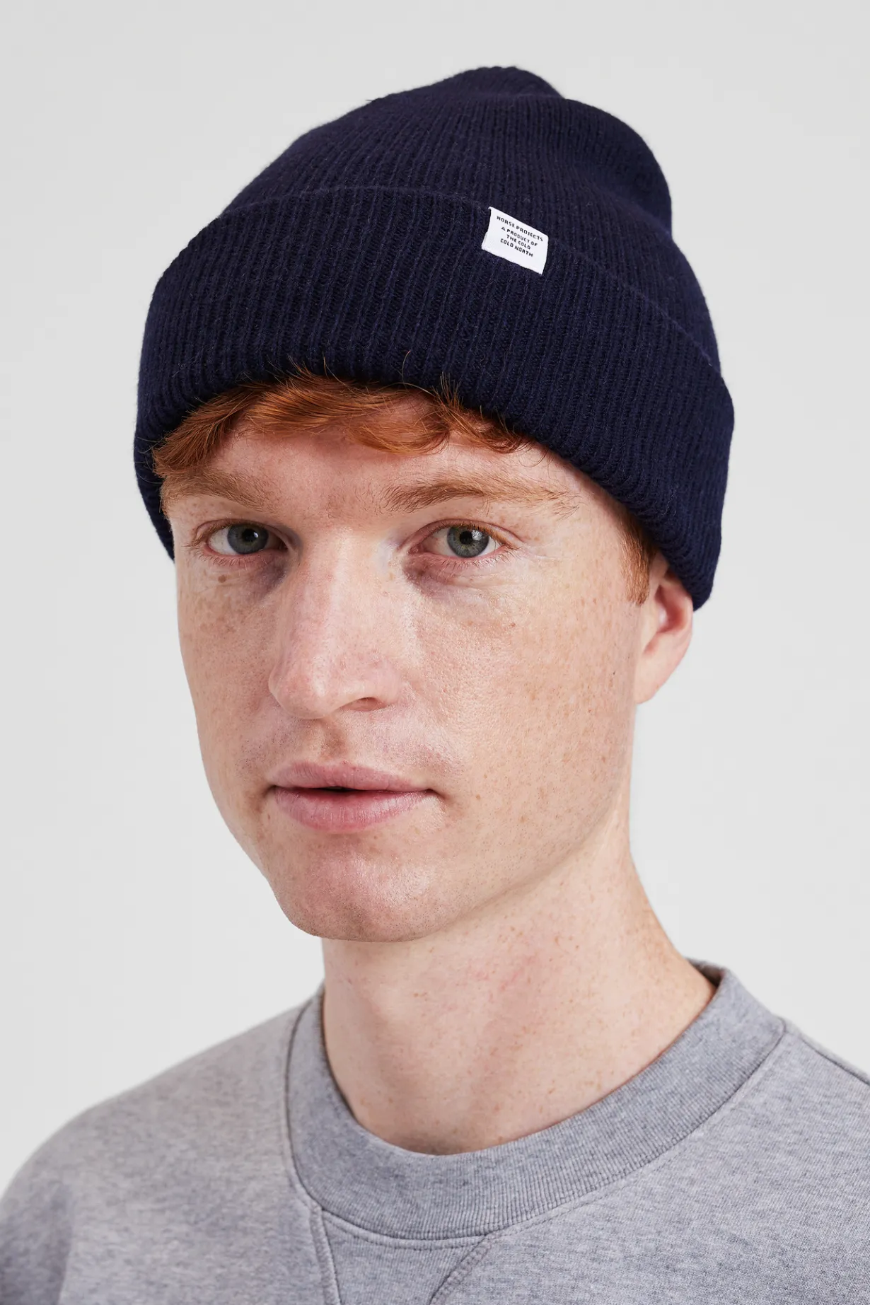 Wool Cotton Rib Beanie>Norse Projects